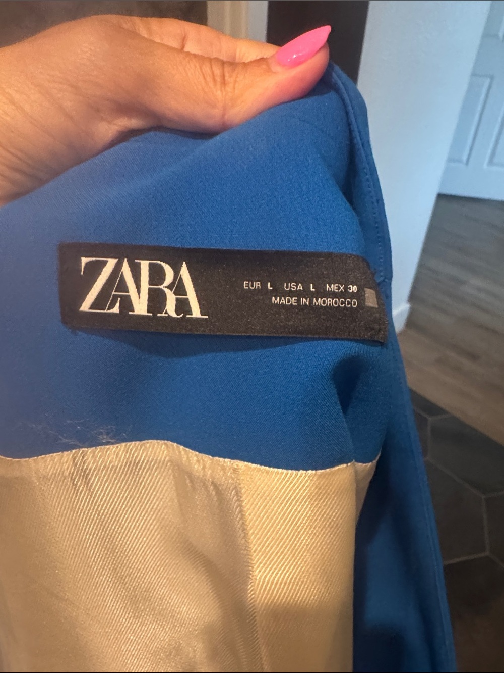 Zara Bright Blue Women's Two-Piece Blazer and Trousers Suit - Picture 3 of 5